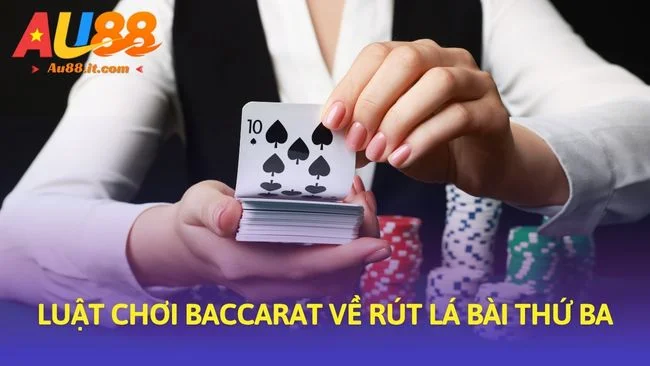 Luật chơi baccarat về rút lá bài thứ ba